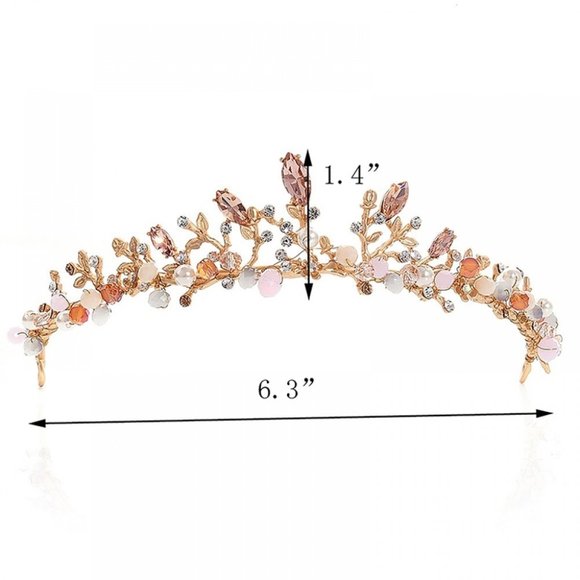 Multi-color Stone Bridal Headpiece NXMTR20005 - Picture 3 of 3